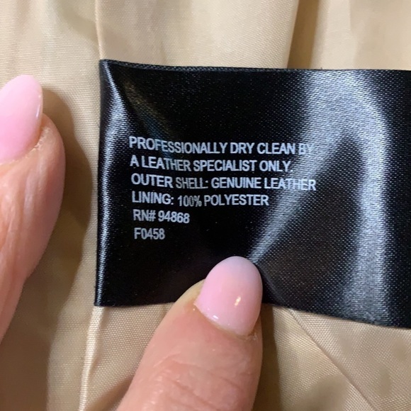 BERNARDO Leather Jacket Metallic Pink - Picture 7 of 7